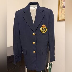 Polo Ralph Lauren Dark Blue Blazer with Gold Buttons